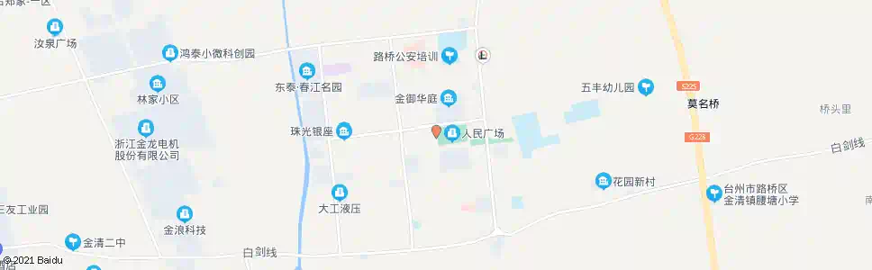 台州金清镇政府南_公交站地图_台州公交_妙搜公交查询2025