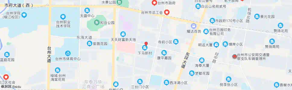 台州下马新村_公交站地图_台州公交_妙搜公交查询2025