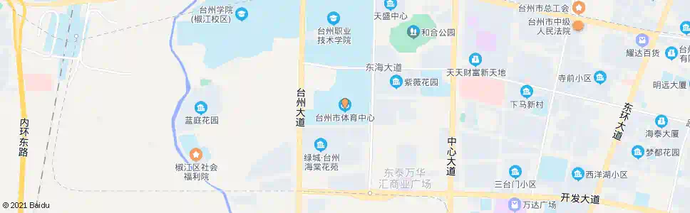台州椒江体育中心_公交站地图_台州公交_妙搜公交查询2025