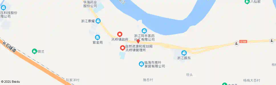 台州汛桥派出所_公交站地图_台州公交_妙搜公交查询2025