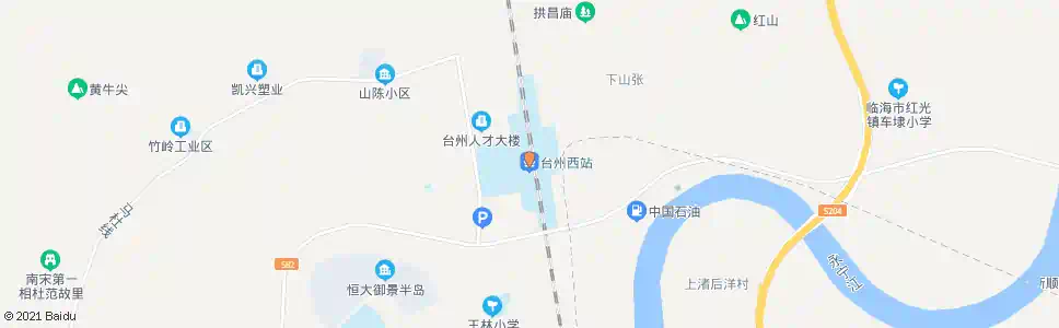 台州站前大道西_公交站地图_台州公交_妙搜公交查询2025