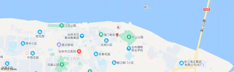 台州东山公园(西门)_公交站地图_台州公交_妙搜公交查询2025