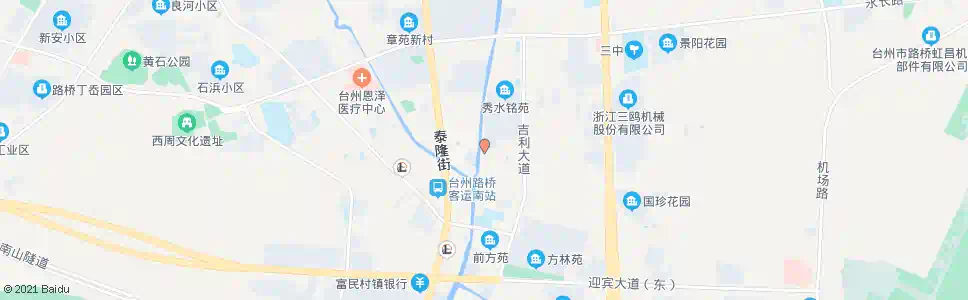 台州秀水铭苑(南)_公交站地图_台州公交_妙搜公交查询2025