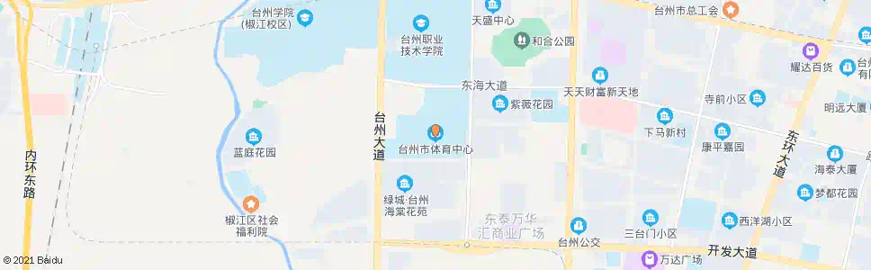 台州市体育中心_公交站地图_台州公交_妙搜公交查询2025
