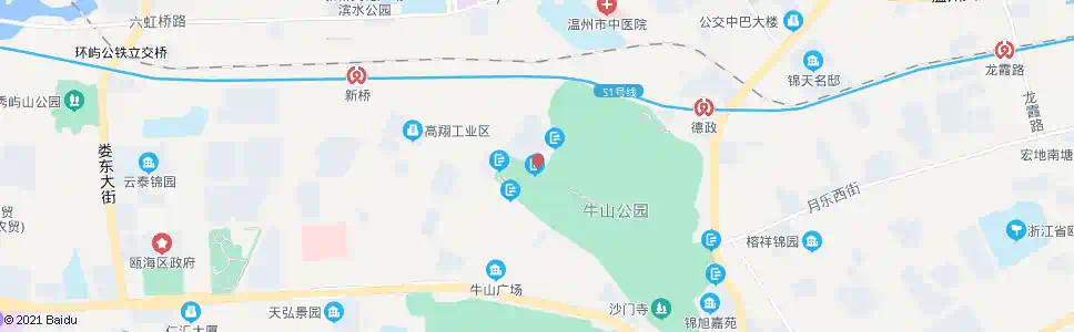 温州牛山西路_公交站地图_温州公交_妙搜公交查询2025