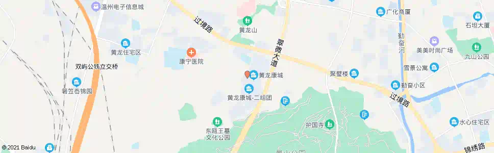 温州黄龙康城三组团_公交站地图_温州公交_妙搜公交查询2025