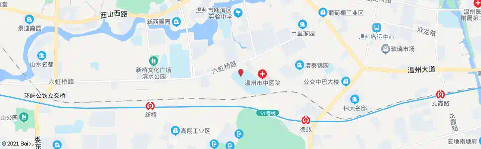 温州黄龙六区(西)_公交站地图_温州公交_妙搜公交查询2025