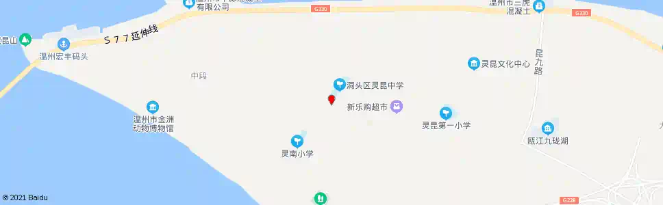 温州灵昆中学_公交站地图_温州公交_妙搜公交查询2025