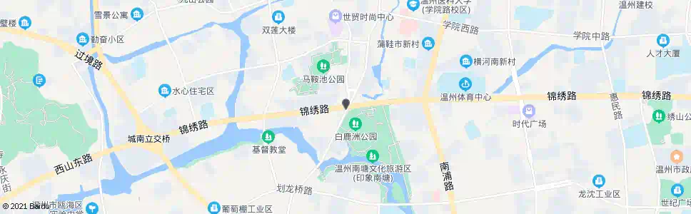 温州河社桥(白鹿洲公园)_公交站地图_温州公交_妙搜公交查询2025