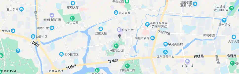 温州马鞍池公园_公交站地图_温州公交_妙搜公交查询2025