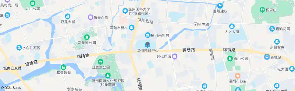 温州体育中心(北侧站点)_公交站地图_温州公交_妙搜公交查询2025