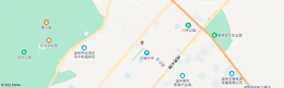 温州沙城中心街(东)_公交站地图_温州公交_妙搜公交查询2025