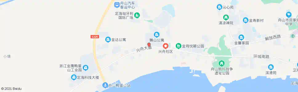 舟山金鹰公寓_公交站地图_舟山公交_妙搜公交查询2025