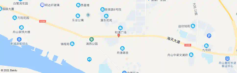 舟山蒲东_公交站地图_舟山公交_妙搜公交查询2025