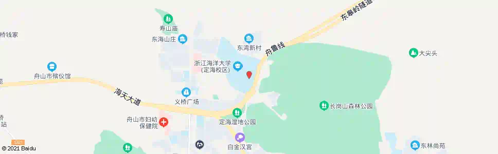 舟山定海海院体育场_公交站地图_舟山公交_妙搜公交查询2025