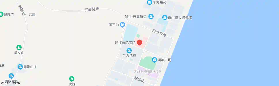 舟山普陀医院(东港)_公交站地图_舟山公交_妙搜公交查询2025