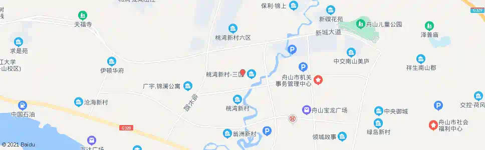 舟山桃湾二区_公交站地图_舟山公交_妙搜公交查询2025